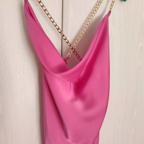 Women's satin dress like new, size M