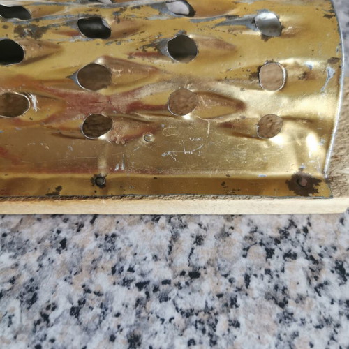 Traditional grater used for quince and hard cheese
