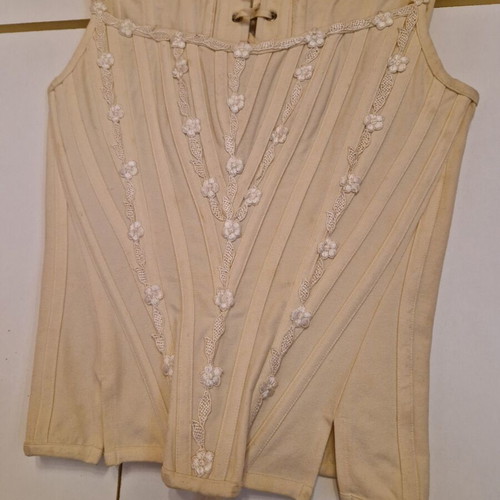 Vintage Benefit wedding bustier used, beige, size M
