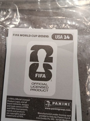 Panini стикер FIFA Световно първенство 2026 като нов