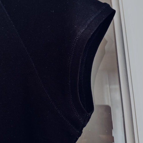 Zara blouse used, black with rhinestones neckline, size L