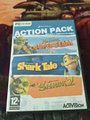 PC Action Pack with Shrek, Shark Tale, Shrek 2 games