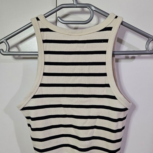 Cropped top striped knit like new, H&M, size S