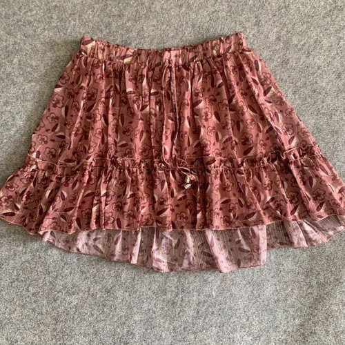 Mini skirt size S like new, pink and red