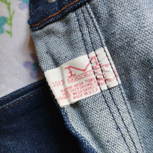 Maverick Vintage Pants new, bell-bottom, 100% cotton, with zipper