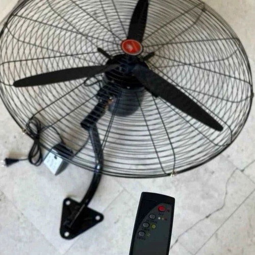 Professional wall fan 320W with 2 remote controls, 3 speed levels