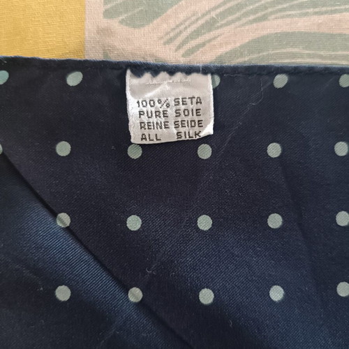 Barton MODA silk polka dot tie and matching pocket square set