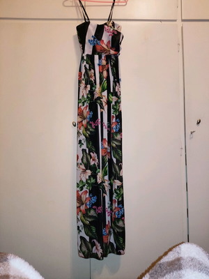 Women's long summer dress like new, multicolored