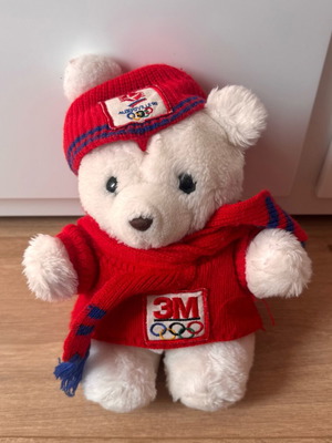 Olympic Mascot Bear 3M Albertville 1992 σαν καινούργιο, 10 ίντσες