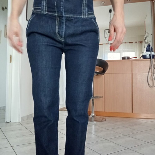 Guess women's salopette navy blue like new, size S