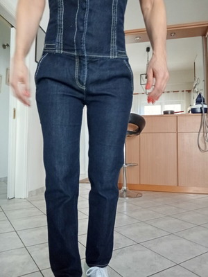 Guess women's salopette navy blue like new, size S