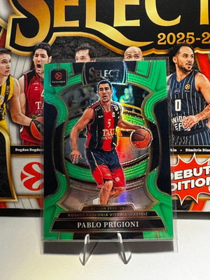 2025-26 Panini Select Euroleague Pablo Prigioni #37 Green Prizm new