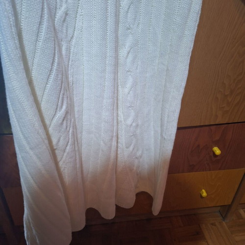 Combos knitwear white long dress unused, size M