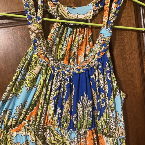 Paranoia summer long dress like new, colorful, size S-M