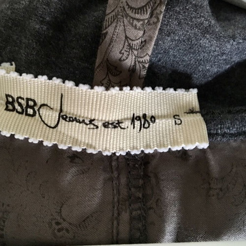 BSB short dress with hood, light grey, cotton fabric