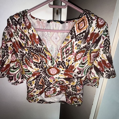 Zara blouse multicolor size M like new