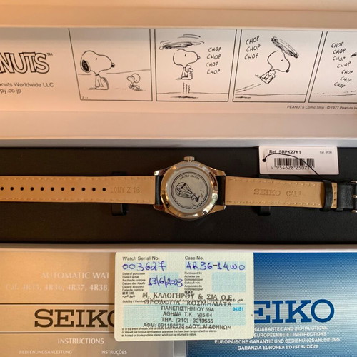 Seiko 5 Sports x Peanuts Snoopy 'Parachute' Limited Edition SRPK27K1F New