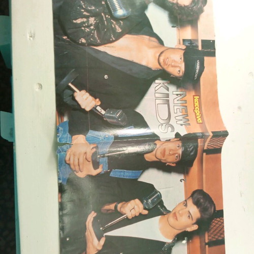 Two double posters used from Katerina magazine with New Kids on the Block and Julia Roberts
