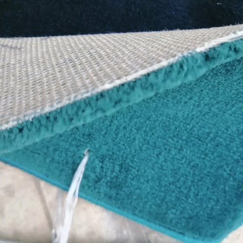 MCN carpet new with thick pile, blue, petrol, gray