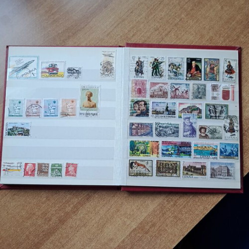 Album with foreign stamps like new
