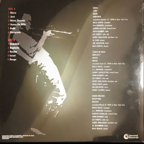 Miles Davis Birth of the Cool LP like new, jazz
