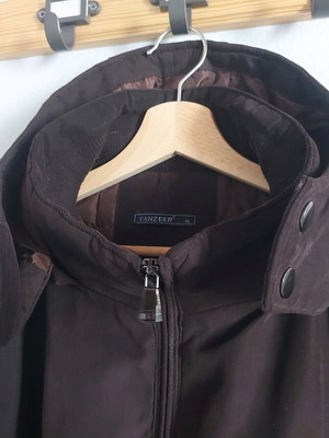 Men's jacket like new, chocolate brown, size XL
