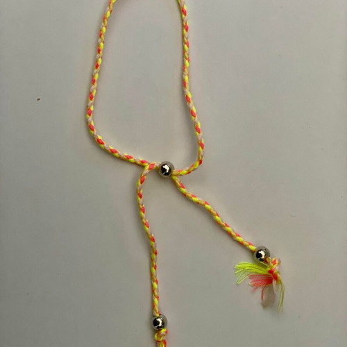 Knitted summer bracelet new, multicolor