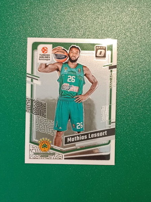 Lessort Panathinaikos Optic Panini Euroleague card like new