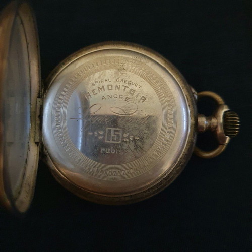 Pocket watch Spiral Breguet 15 rubis used, functional