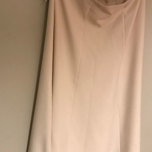 Skirt new in sand color, A-line cut, slight flare