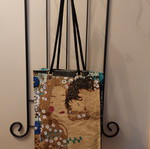 Shoulder bag used, fabric canvas