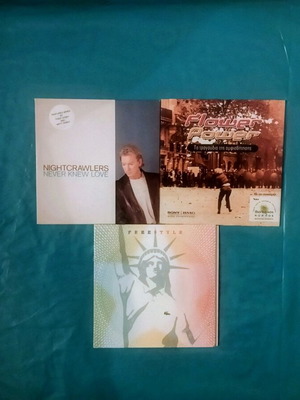 CD Free Style, Nightcrawlers, Flower Power σαν καινούργια, πακέτο 3 τεμαχίων