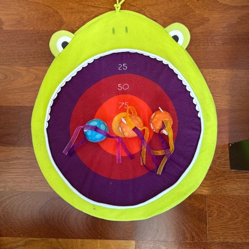B Toys Hungry Toss Frog used
