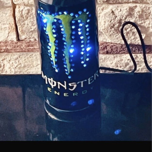 Monster LED light can with IR remote and color change