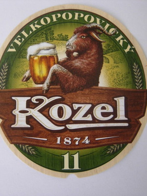 Velkopopovicky Kozel Czech Brewery Label new