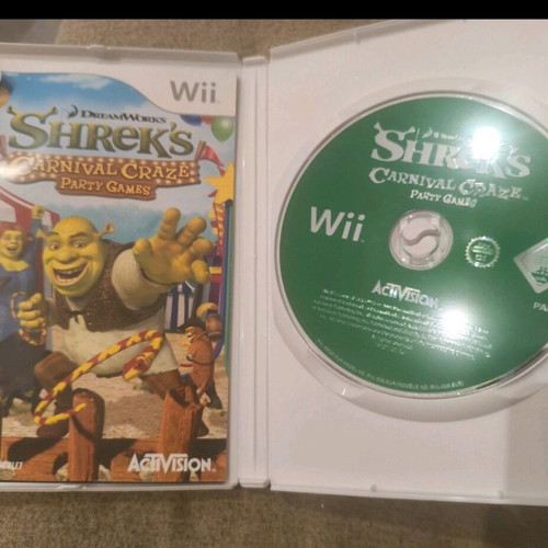 Shrek’s Carnival Craze Party Games Nintendo Wii like new