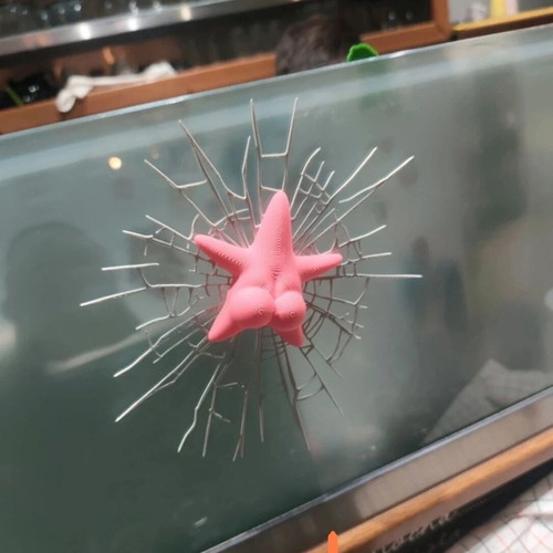 Patrick Star broken glass sticker like new