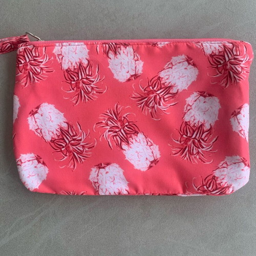 Pretty Me pink pineapple pouch makeup bag like new