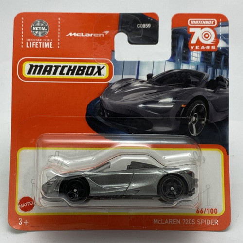 McLaren 720S Spider gray Matchbox Jungle 1:64 toy car new