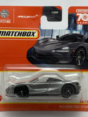 McLaren 720S Spider gray Matchbox Jungle 1:64 toy car new