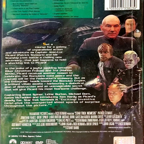 Star Trek Nemesis DVD μεταχειρισμένο με υπότιτλους