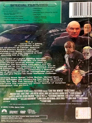Star Trek Nemesis DVD μεταχειρισμένο με υπότιτλους