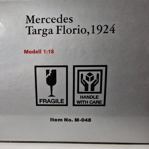 Metal model CMC M-048 Mercedes Targa Florio 1924 scale 1:18 new