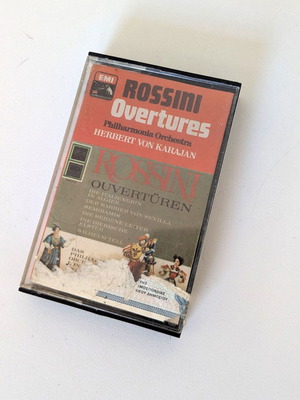 Vintage Werner Müller London cassette used with Rossini Karajan insert