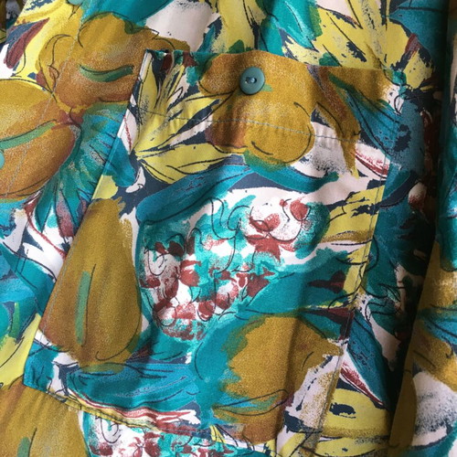 Vintage 80's floral viscose shirt, 38/M, like new