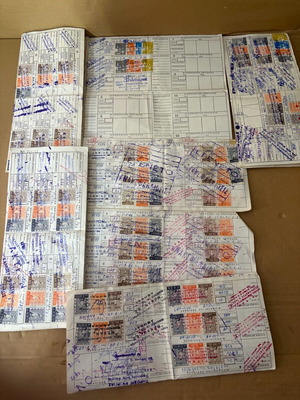 Stamp cards used, pack of 30 pieces