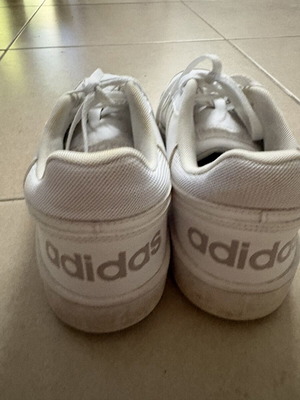 Adidas white sport sneakers size 44