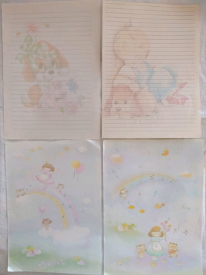 Vintage αλληλογραφίες ’80-’90 σαν καινούργιες με kawaii σχέδια
