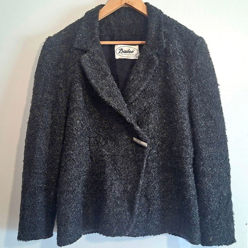 Badoo fashion luxury coat, size 6XL, grey