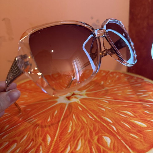 Statement Oversized Sunglasses Transparent Frame, Like New, Multicolor